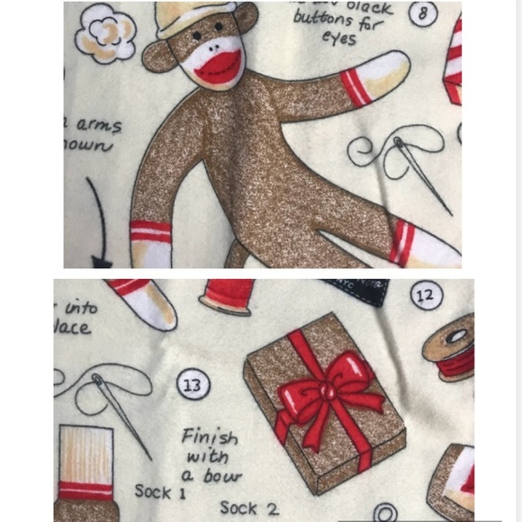 NEW Nick & Nora Monkey Pajamas Set XS S M NWT - Picture 7 of 8